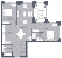 stylised floorplan