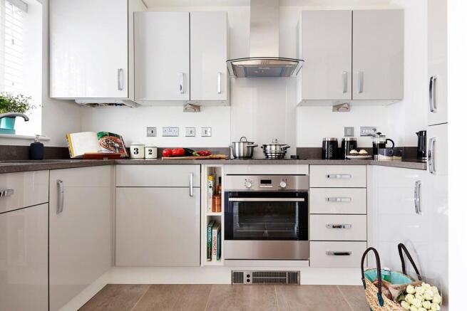 A modern easy to clean kitchen