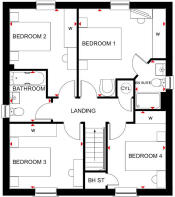 Kirkdale first floor plan