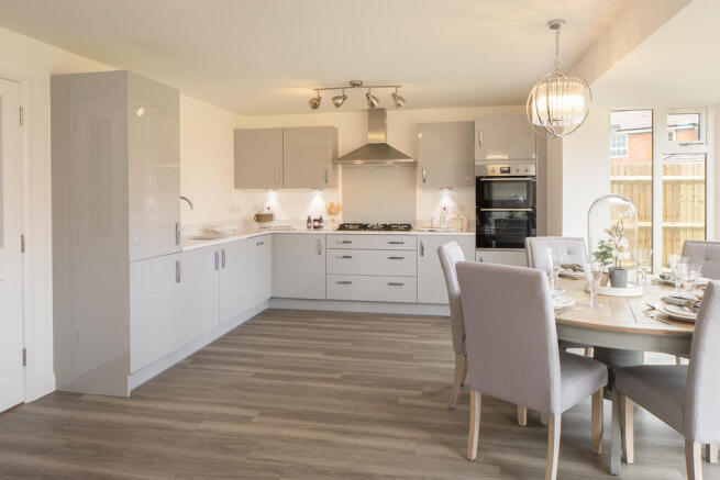open plan kitchen, 4 bedroom exeter house type
