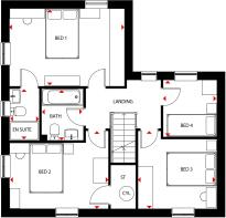 Alderney V1 First Floor Plan