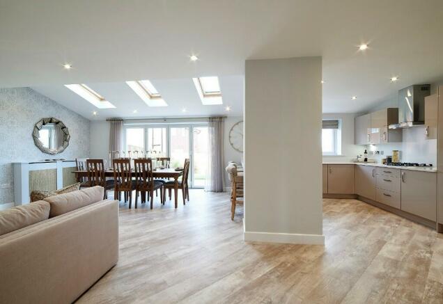 Open plan kitchen