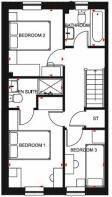 Maidstone internal first floor plan, Lavender Grange, Lower Stondon