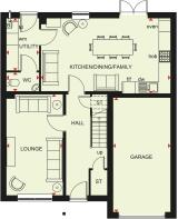 Ground floor plan of our 4 bed Ashburton home