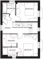 Hertford DWH Canal Quarter first floor plan H763901