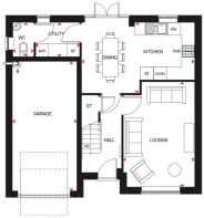 Hemsworth 4 bedroom home floor plan