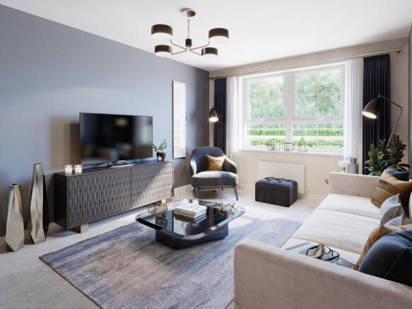Spacious lounge in the Hemsworth 4 bedroom home