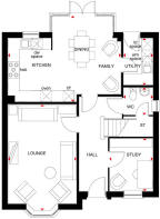 Holden ground floor plan at Townsend Landings