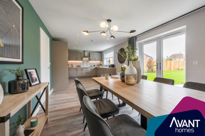 Indicative Kitchen/Dining Room, Contemporary Modern Decoration