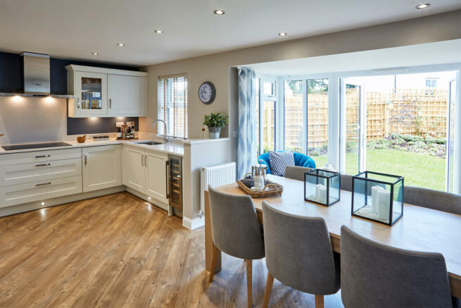 Dining area in the Holden 4 bedroom home