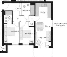 Floor plan - plots 69, 71, 74