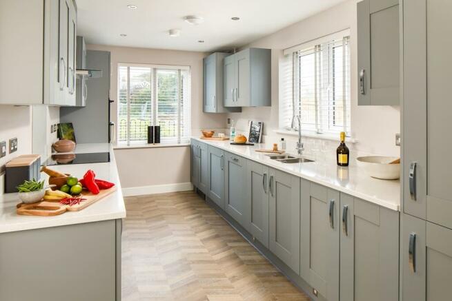 A Taylor Wimpey kitchen makes meal preparation easy