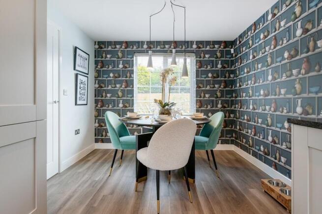 Your kitchen has a dedicated area to share family meals and entertain in