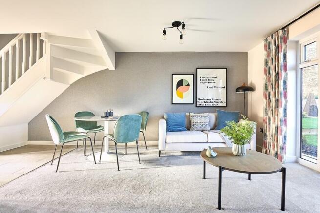 Open plan living a bright light area to entertain and relax in