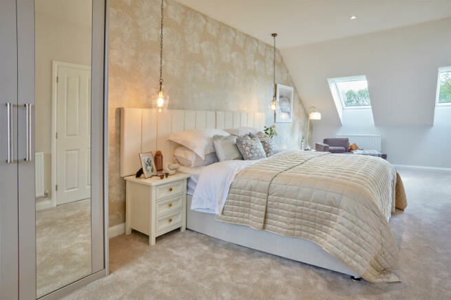 En suite bedroom in the Norbury 3 bedroom home