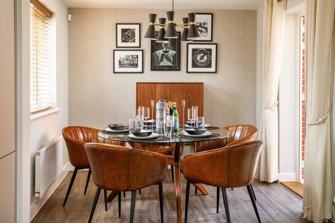A dining space for family meals and entertaining