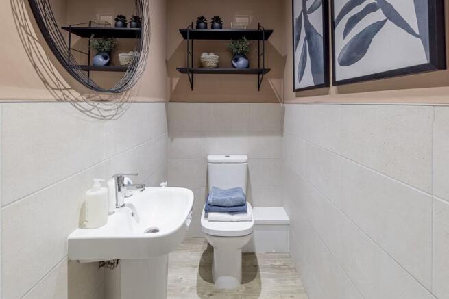 Handy downstairs cloakroom