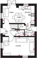 Hadley ground floor plan @ The Orchards