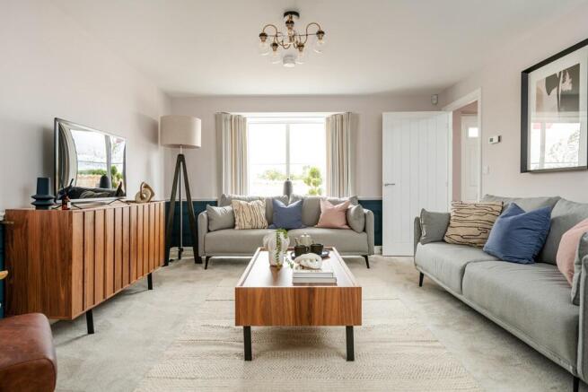 Take a look at the living room in the Manford show home