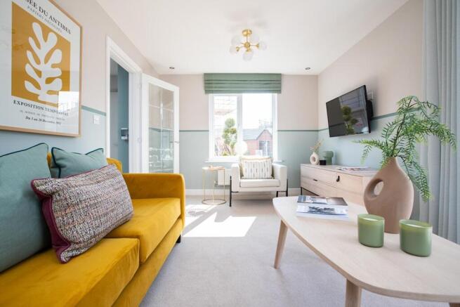 The lounge fits two 3 seater sofas, so there's space for the whole family to relax