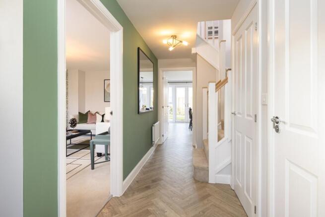 Hallway in the 4 bedroom Kingsley