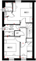 The Ashurst first floor floorplan