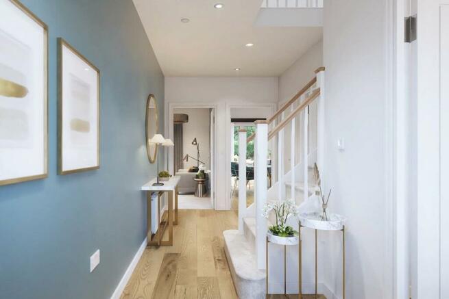 A bright and welcoming hallway