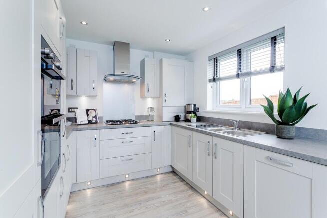 3 sided kitchen with lots of storage