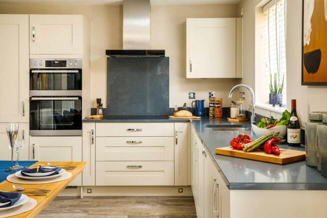 An open plan kitchen and dining area is the perfect place for entertaining