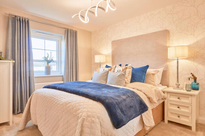 En suite main bedroom in the Chester 4 bedroom home