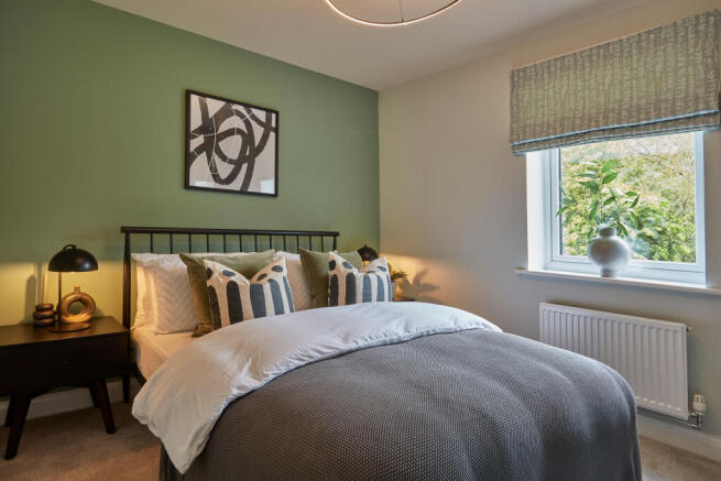 En suite main bedroom in the Moresby 3 bedroom home