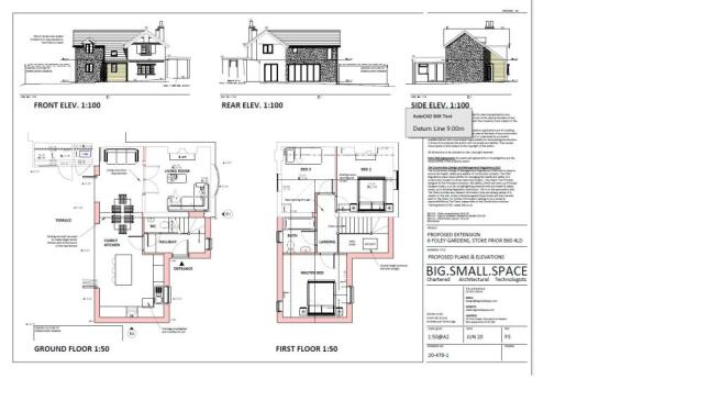 Two storey ext Planning