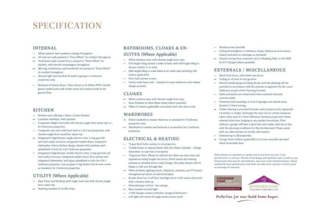 Bracken Fields Spec Sheet