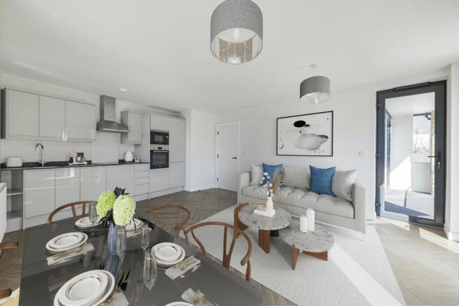 Stunning two bedroom, one bath apartment in a new