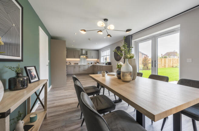 Indicative Kitchen/Dining Room, Contemporary Modern Decoration