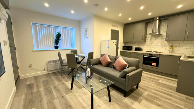 Open plan living area