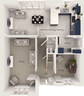 3D Ground Floor Plan