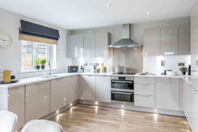 Harris 4 bedroom home, open-plan kitchen/dining room