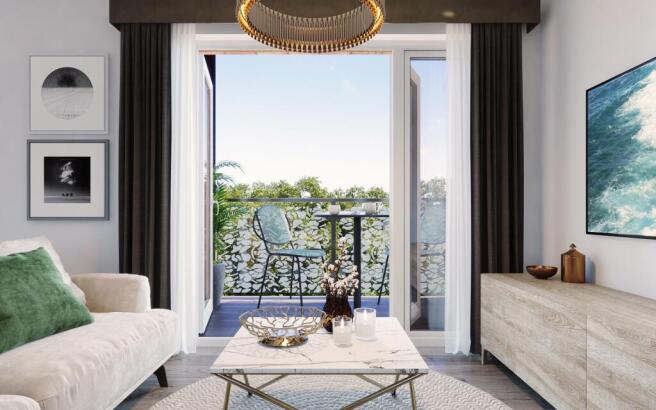 French doors onto private outdoor space