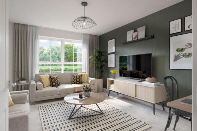 The lounge in The Louth 3 bedroom home