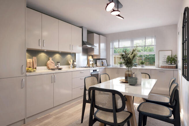 The kitchen in The Louth 3 bedroom home