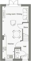 Dandara - Golwg Gwendraeth  -  floorplan