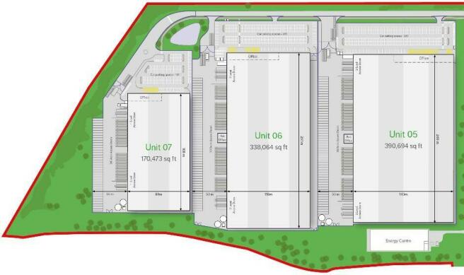 Symmetry Park Rugby Site Plan