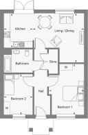 Dandara - The Meadows - The Willow, Home 14 floorplan