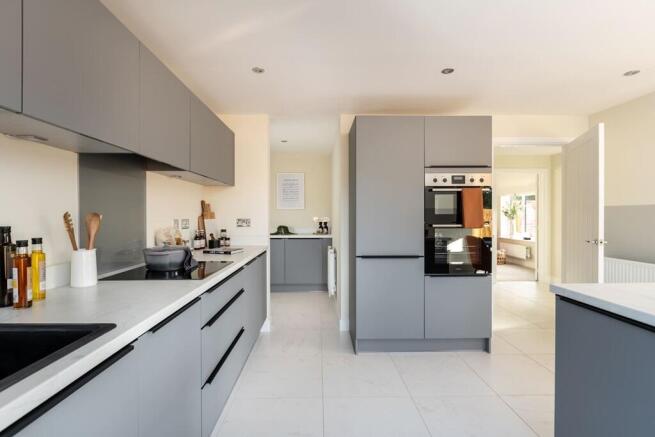 The separate utility room helps you manage a busy home