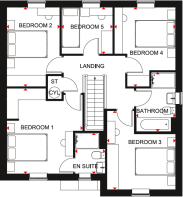 Barratt Homes Lamberton first floor plan