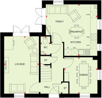 Ground floor of the 4 bedroom Alderney