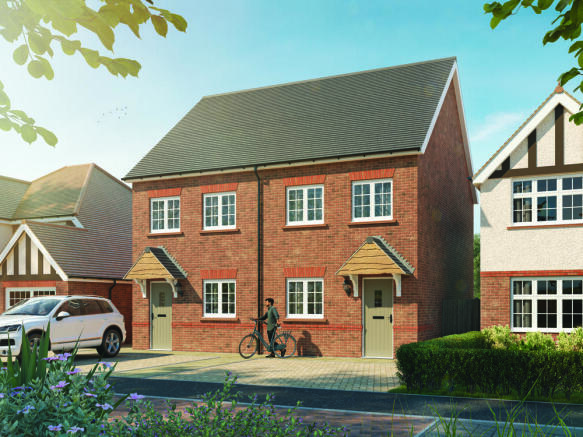 Redrow external image of the 3 bed brick semi-detached home