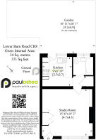 Floor Plan For Sale Studio Flat CR8 Lower Barn Roa