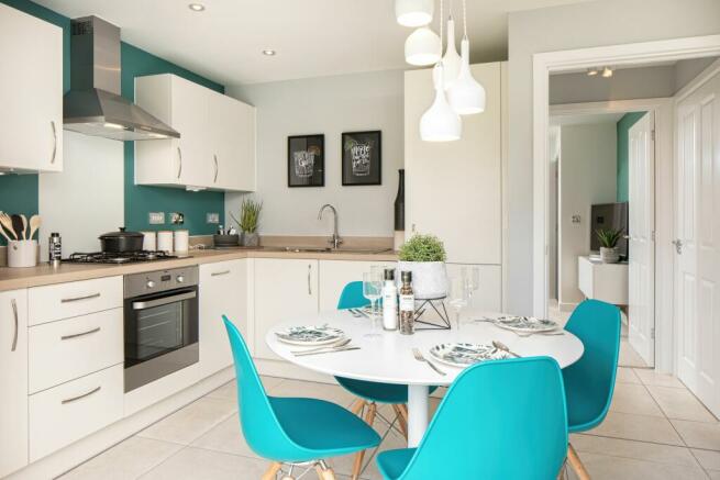 Open Plan Kitchen in the Roseberry 2 bedroom home
